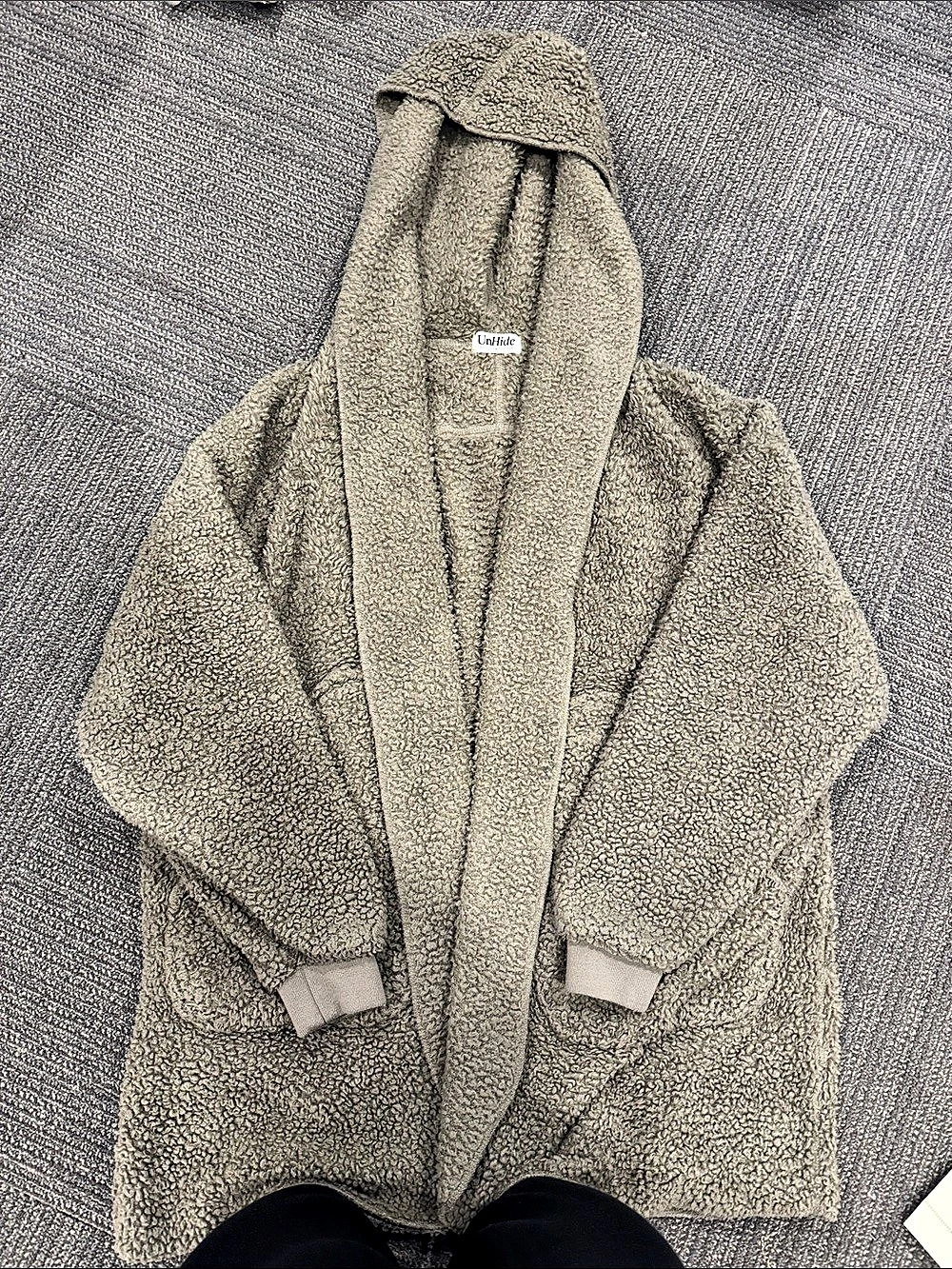 UnHide The Shleepy Gray Teddy Jacket